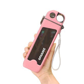 350ML Sports Water Bottle – Leakproof Square Bottle with Straw, BPA-Free Plastic, Flat Design for Fitness, Cycling & Travel (Multicolor)