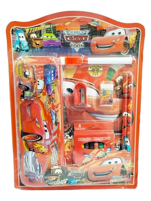 Stationery Set for Kids – Pencil Box with Compass, Eraser, Sharpener & Pencil Combo Pack – Ideal Gift for Girls