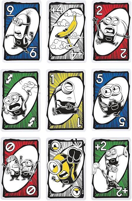 Mattel UNO Minions Edition – Fun Card Game for Kids, Family, and Party Play