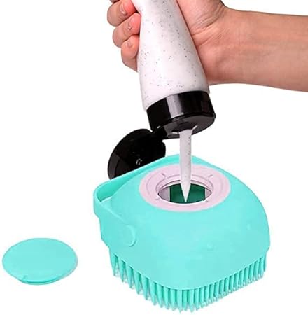 Pet Dog Grooming Brush – Pet Bath Shampoo Brush for Gentle Cleaning & Shedding Control