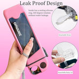 350ML Sports Water Bottle – Leakproof Square Bottle with Straw, BPA-Free Plastic, Flat Design for Fitness, Cycling & Travel (Multicolor)