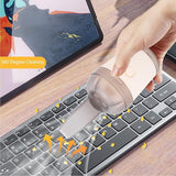 Cordless Desktop Vacuum Cleaner – One-Button ABS Handheld Mini Cleaner with Large Turbine Suction for Desk & Car Use