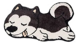 Cartoon Husky Shaped Anti-Slip Bathroom Mat – Cute Animal Design Doormat for Bedroom, Living Room, and Indoor Home Decor