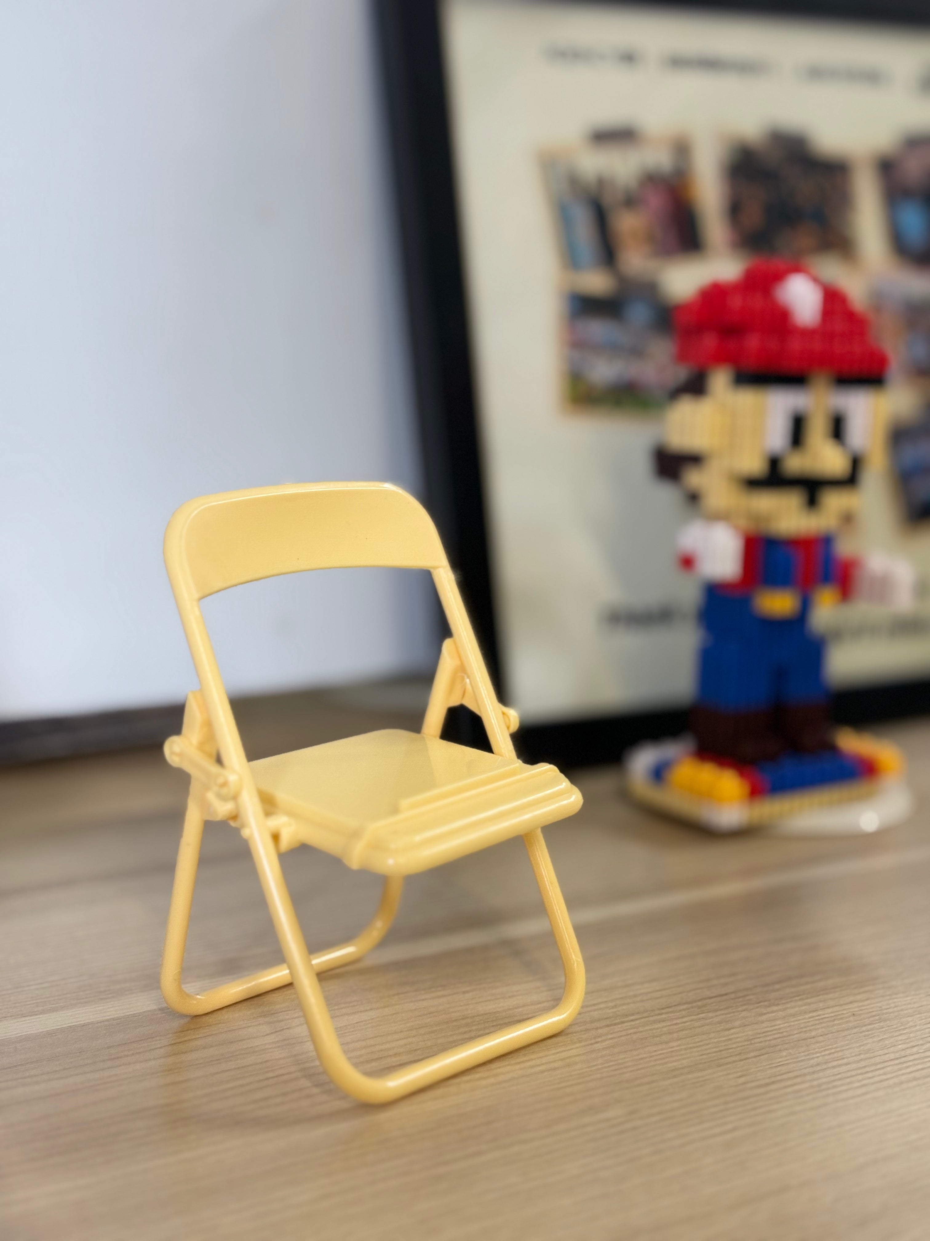 Plastic 4 Pieces - Miniature Foldable Chair Set, Miniature Kitchen Set, Miniature Cooking Set for Kids