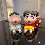 Meyaar Shin Chan Action Figure Mobile Holder – Medium Size (5.8 x 2.6 in), PVC Cartoon Stand for Phones & Tablets – Super Stable Holder for Boys & Girls
