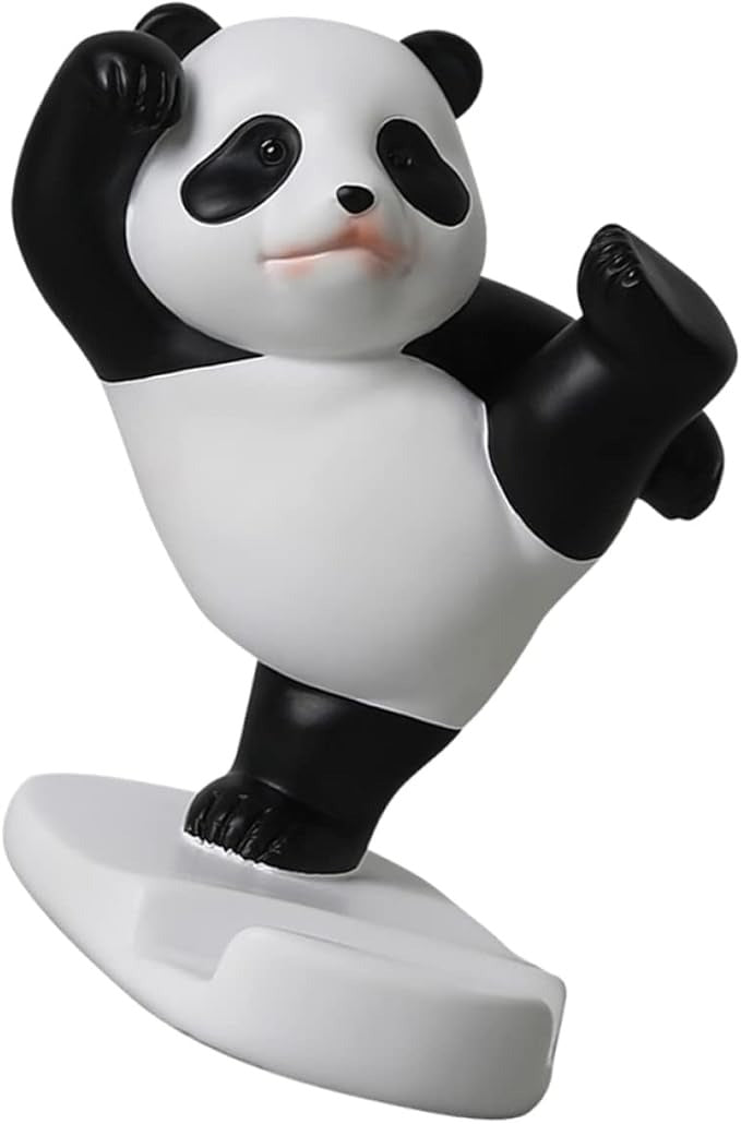 Cute Panda Cell Phone Stand – Adjustable Animal Desk Accessory for iPhone, iPad & Smartphones