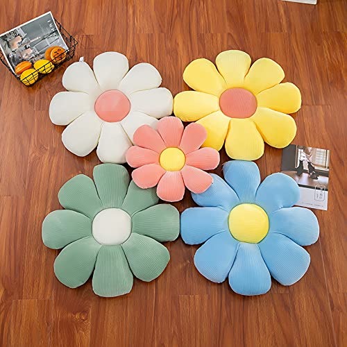 Daisy Flower-Shaped Throw Pillow – 29-Inch Funky Floor Cushion for Car, Office Chair, Tatami, or Home Decor