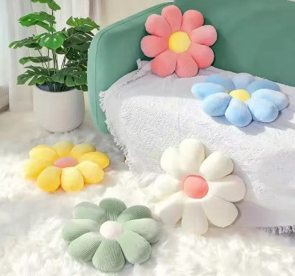 Daisy Flower-Shaped Throw Pillow – 29-Inch Funky Floor Cushion for Car, Office Chair, Tatami, or Home Decor