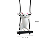Generic Car Cat Pendant – Cute Rearview Mirror Hanging Ornament for Cars, Tables, and Restaurants