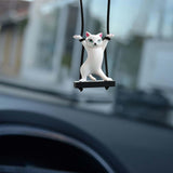 Generic Car Cat Pendant – Cute Rearview Mirror Hanging Ornament for Cars, Tables, and Restaurants