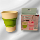 Silicone Folding Coffee Cup – 250ml Leak-Proof Collapsible Travel Mug