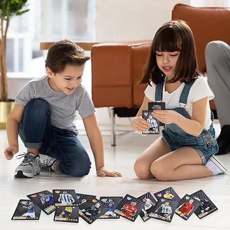 Ainvliya 55PCS Football Cards 2023/24 – Premium PVC Collectible Trading Card Set for Kids & Fans