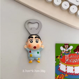 Cartoon Beer Bottle Opener, Crayon Shin-Chan, Kawaii, Magnetic Refrigerator Magnet, Decorative Gift