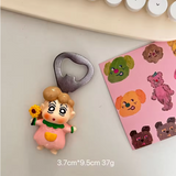 Cartoon Beer Bottle Opener, Crayon Shin-Chan, Kawaii, Magnetic Refrigerator Magnet, Decorative Gift